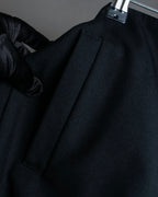 "JEAN PAUL GAULTIER" Ribbon belted design pleated flare skirt