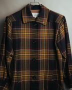 "Yves Saint Laurent" 80's-90's Plaid wool coat dress