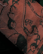 "JEAN PAUL GAULTIER HOMME" Drawing camouflage design silk neck tie