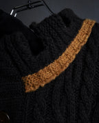 "Vivienne Westwood" Orb logo engraved cable knit cardigan