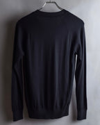 "HERMES" Cashmere silk blend V-neck knit