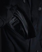 Abrigo doble botonadura de lana de los años 90 de YVES SAINT LAURENT