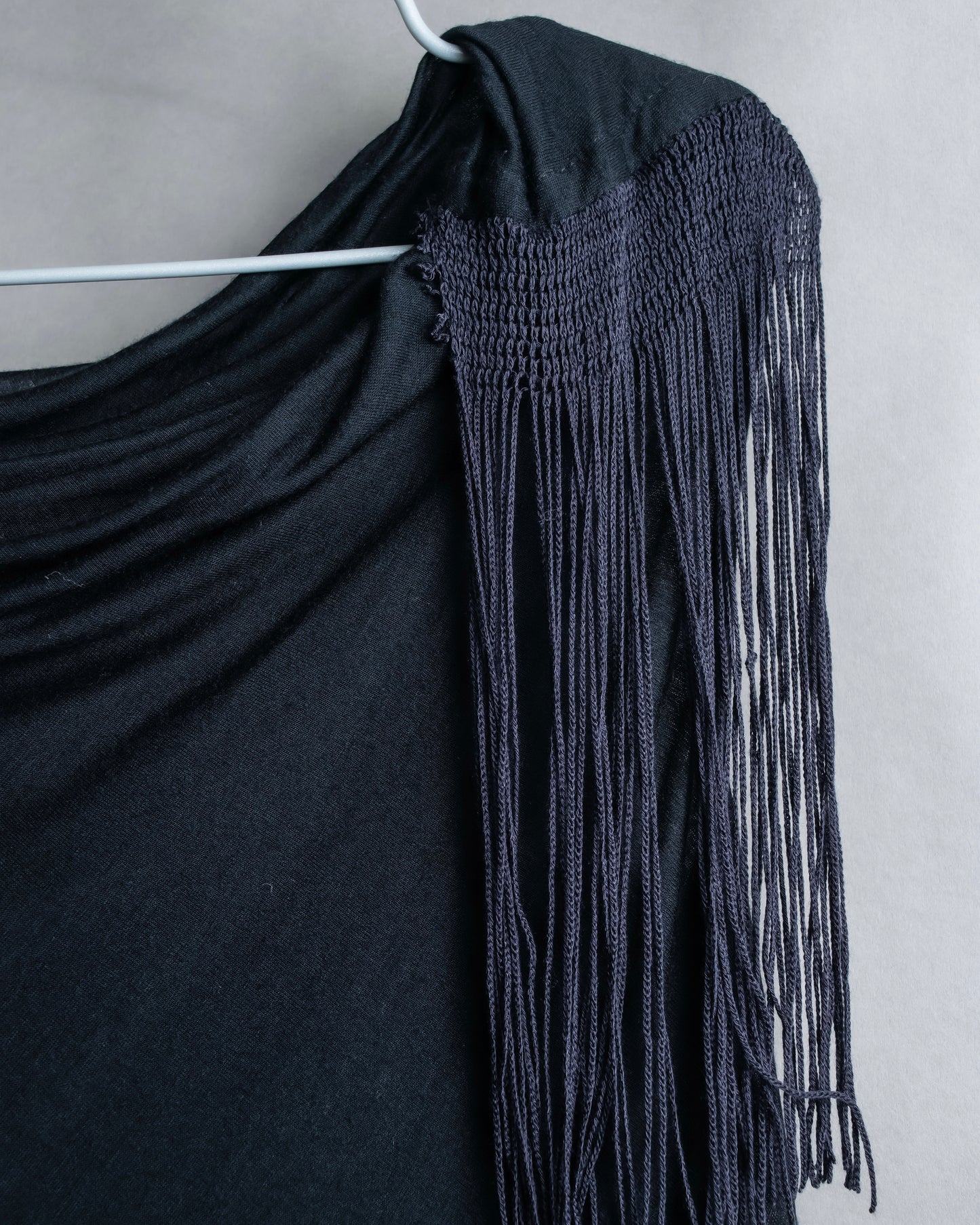 "Rick Owens Lilies" Fringe design draping sleeveless tops