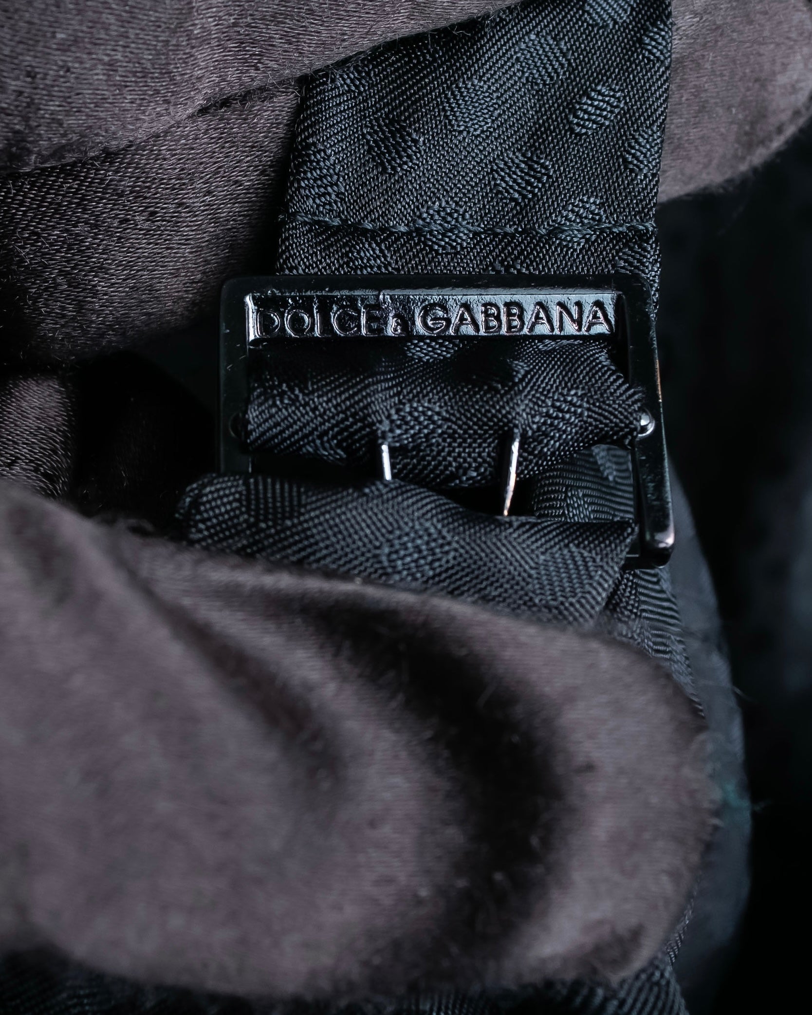 "DOLCE & GABBANA" Pattern switching peak lapel gilet