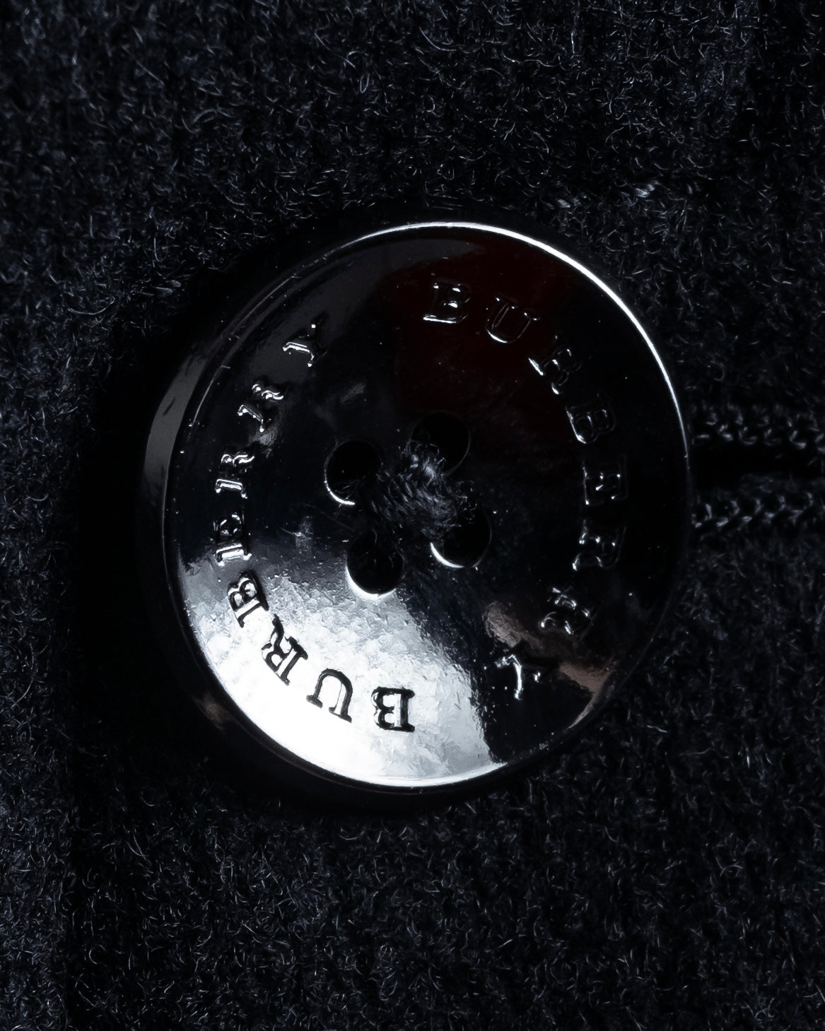 "BURBERRY" Classic detailing melton wool duffle coat