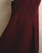 “BOTTEGA VENETA” 10’s Sculptural flutter sleeve wool dress