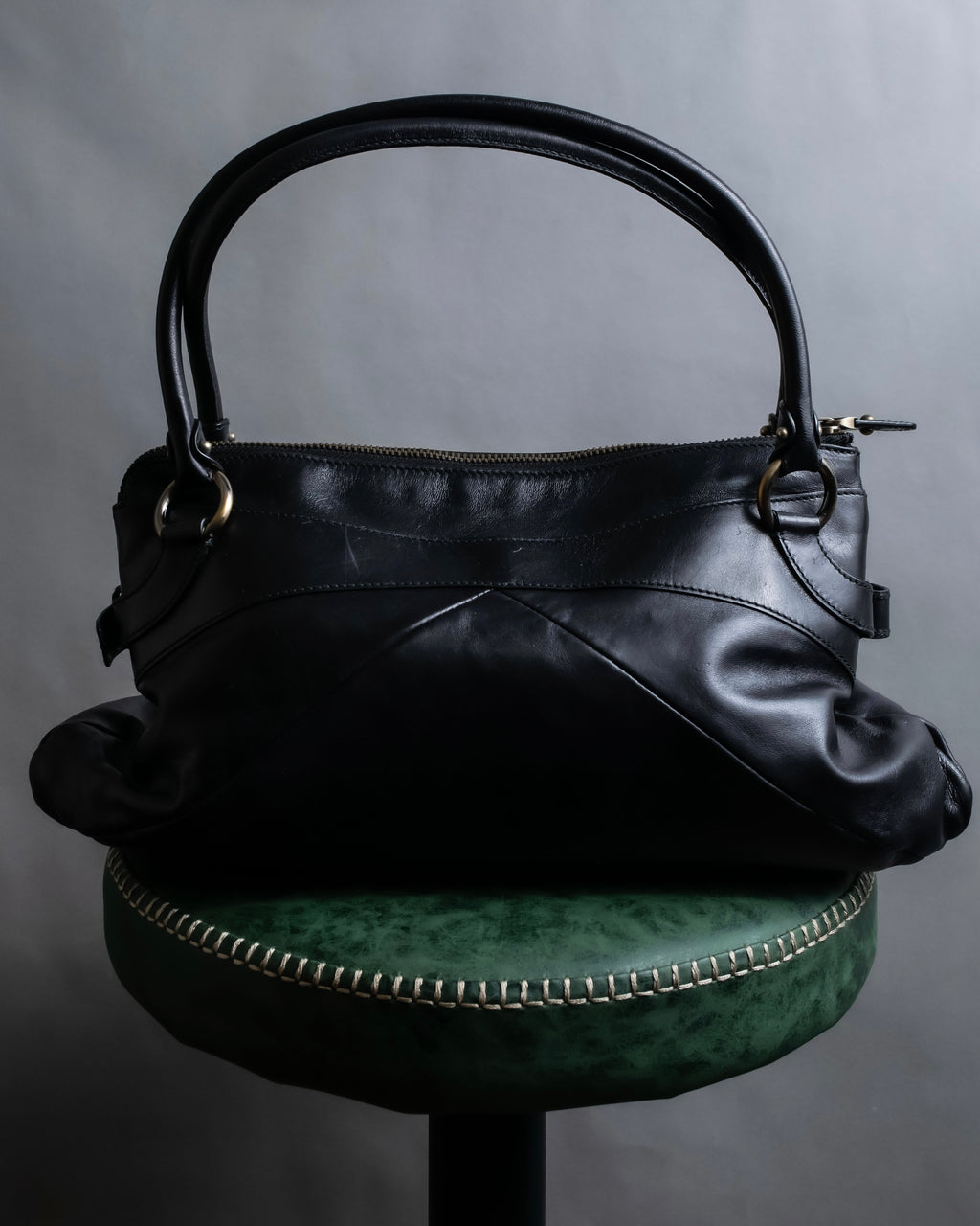 "Salvatore Ferragamo" Gancini motif leather one-handle bag
