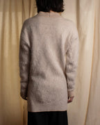 "Chloe" Angora mix standing up long cardigan