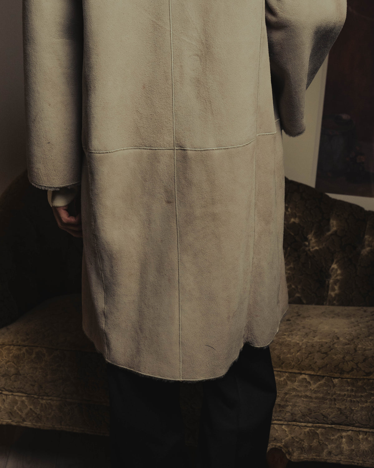 "LOEWE" 90's-00's Sculptural shearling coat