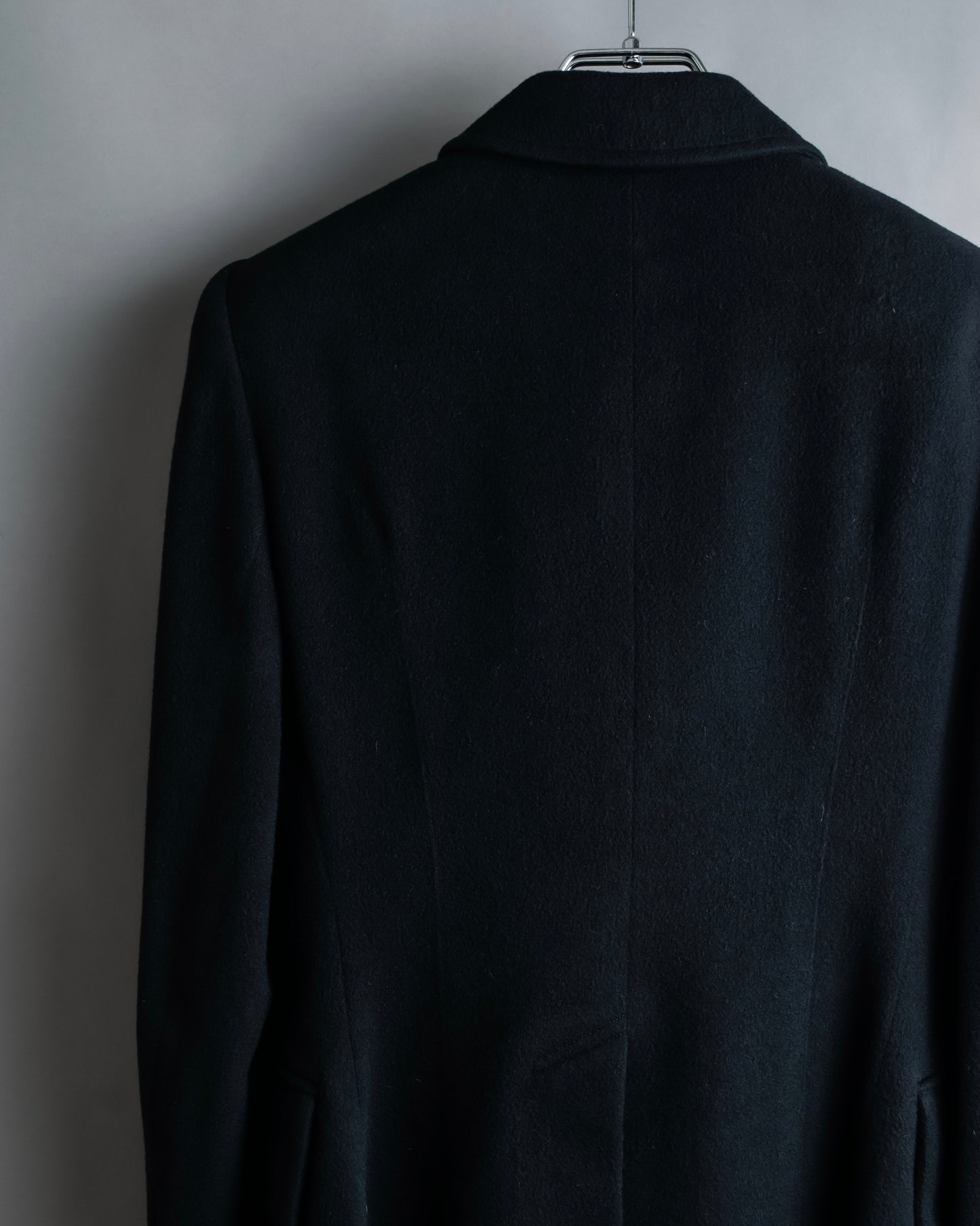 "HERMES" 100% cashmere shaped tailored jacket