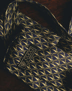 "GUCCI" 80's Nautical patterned silk necktie