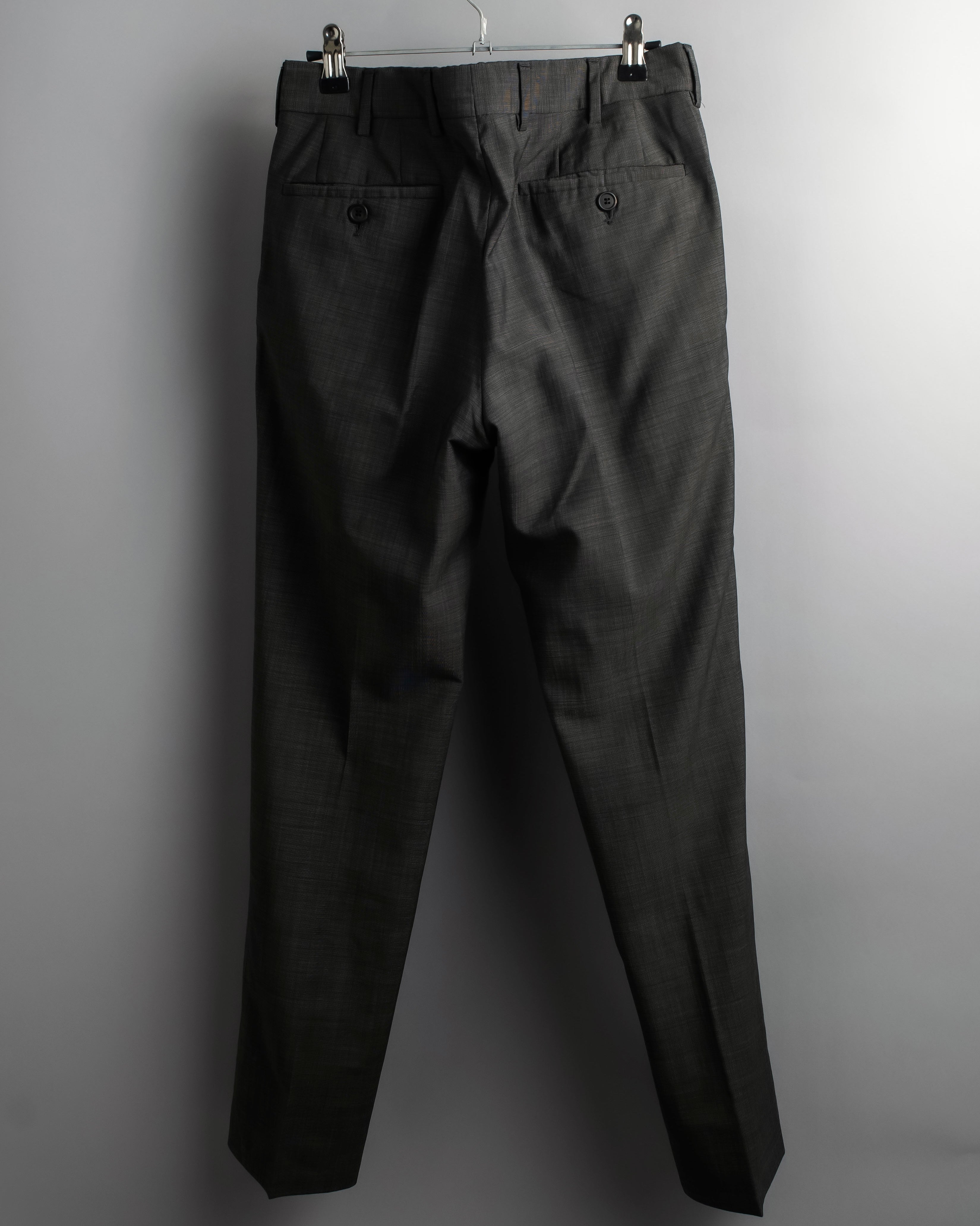 "PRADA" Sharkskin wool minimal tailoring set up