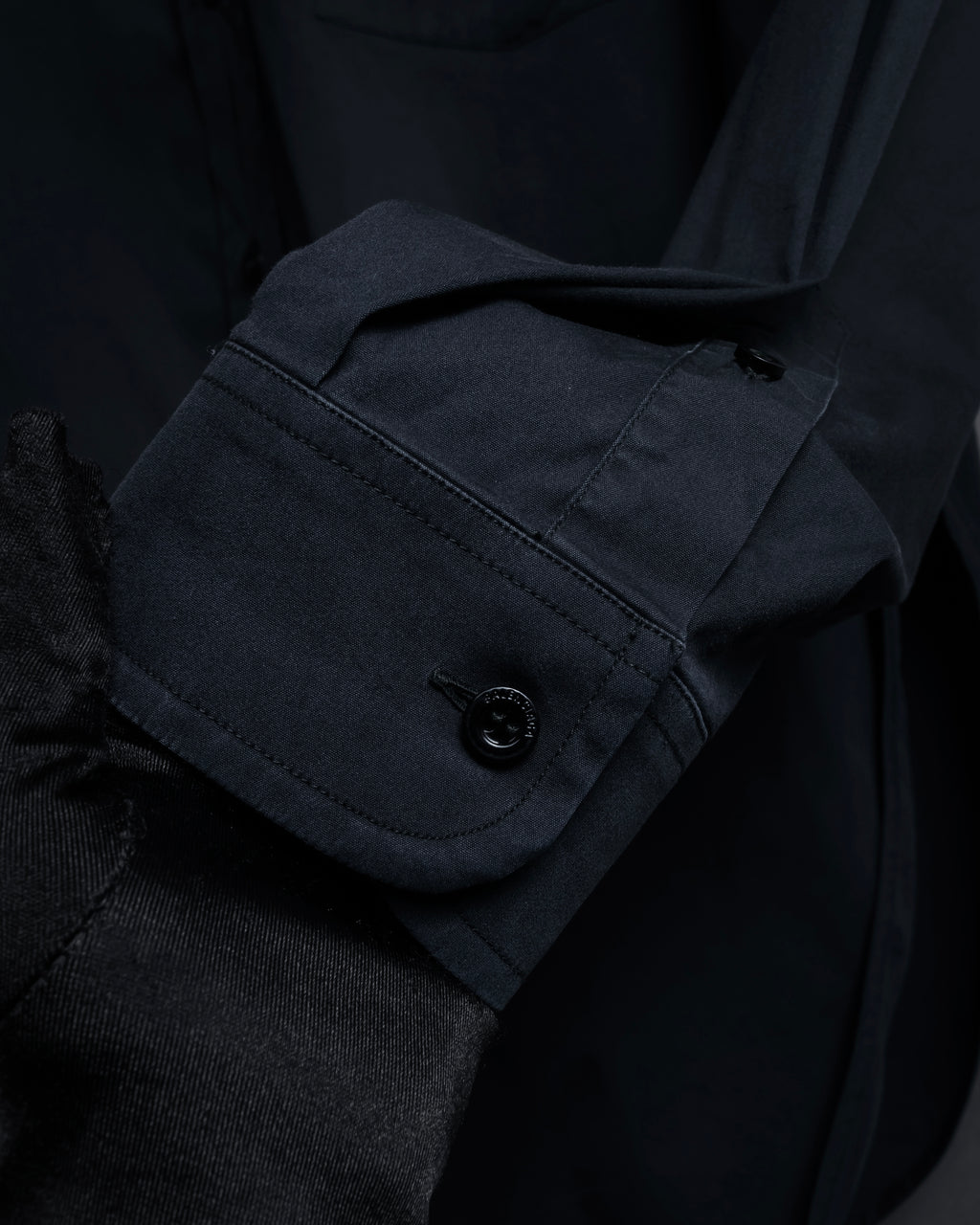 “BALENCIAGA” Button-down collar relaxed shirt