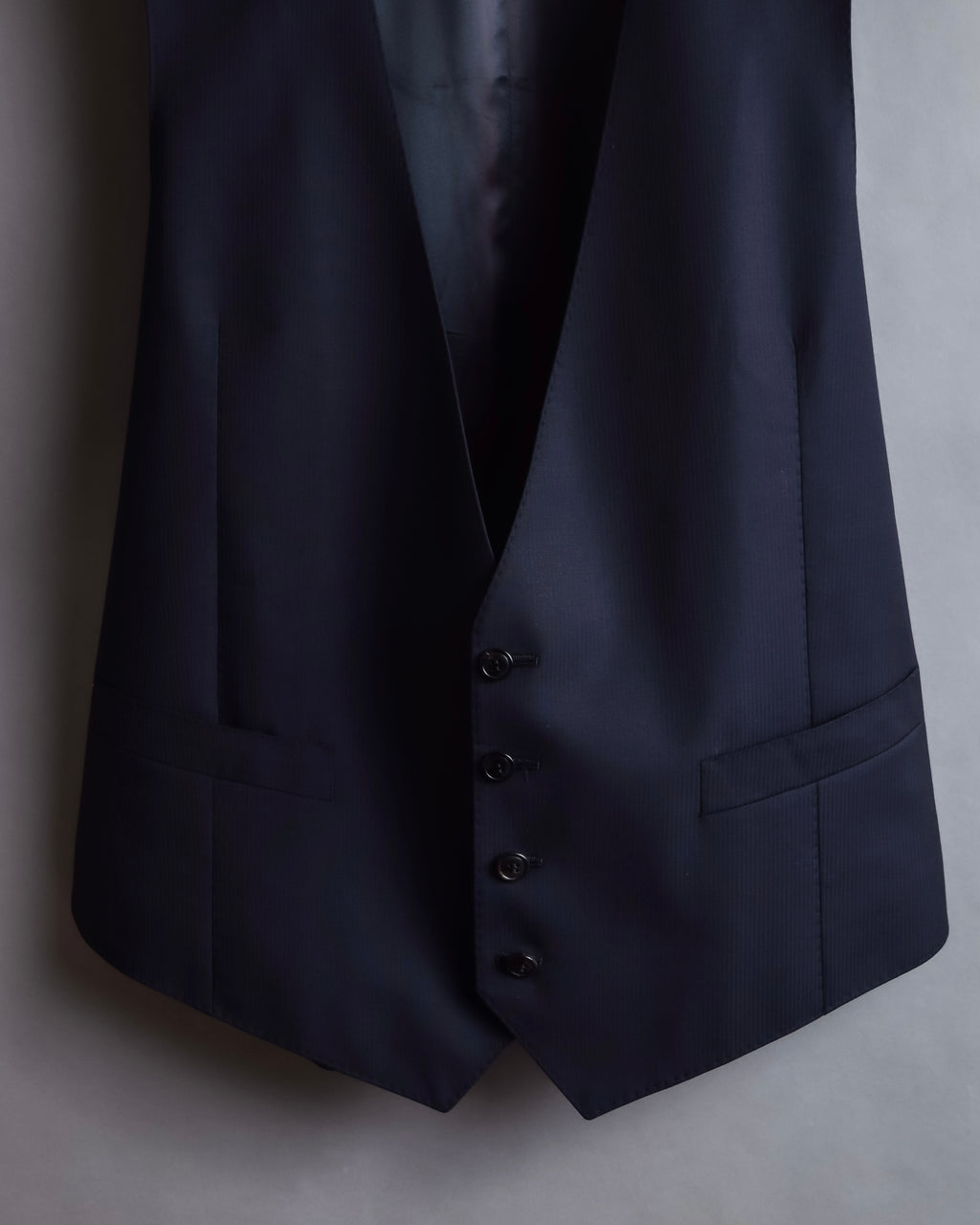 "GIORGIO ARMANI" Deep satin backed tailored wool vest