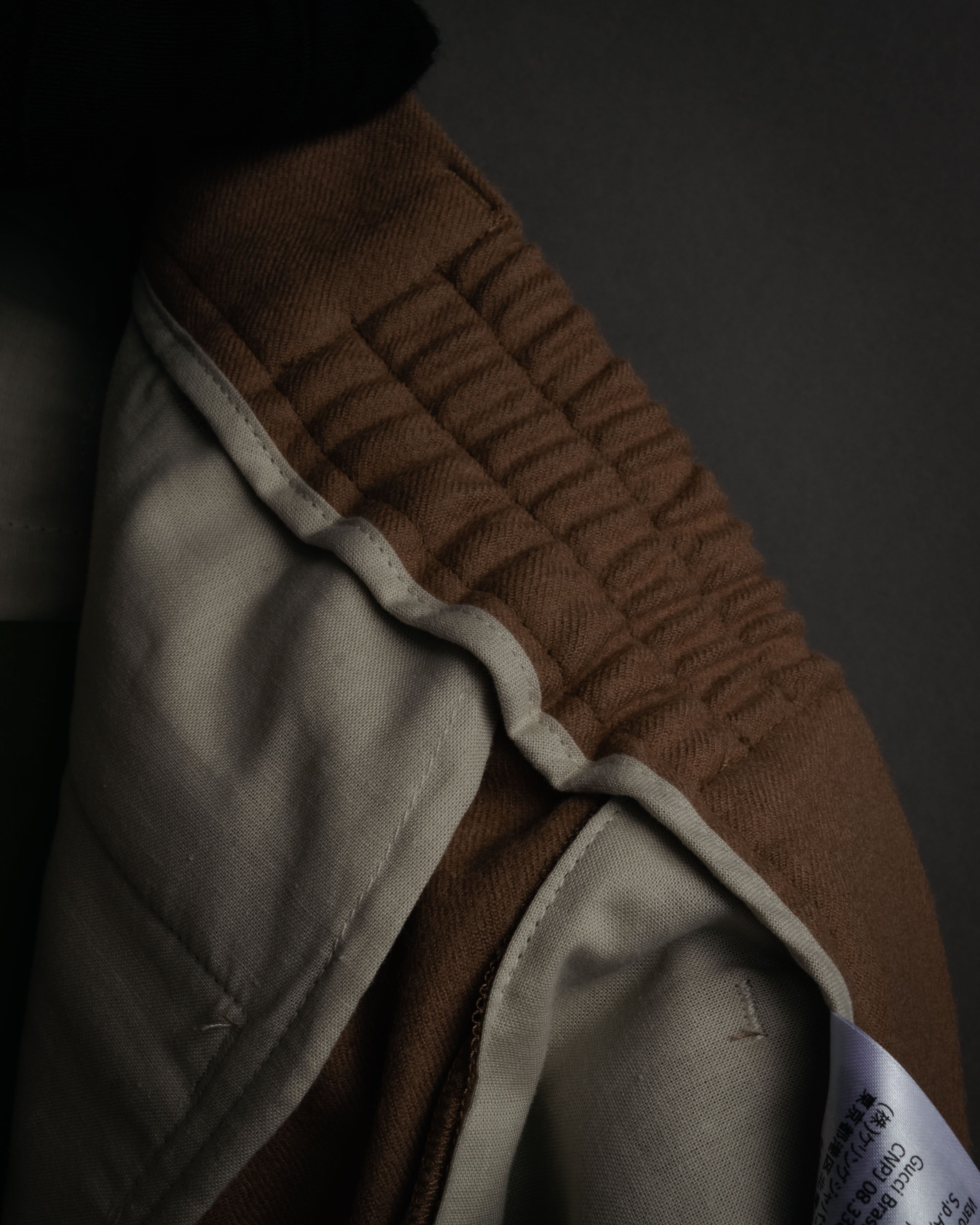 “GUCCI” 2016-2022 Tailored side line wool trousers