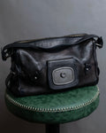 "CELINE" Metal parts design horizontal leather one-shoulder bag