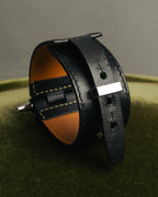“LOEWE” 2010’s-2020’s industrial leather cuff bracelet