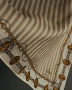 “FENDI” Late 80’s-90’s chain motif gauze scarf