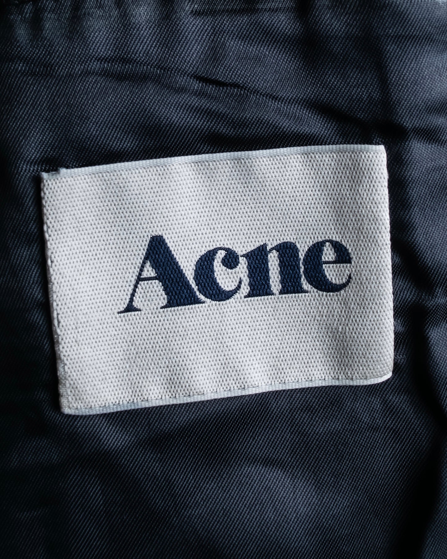 "Acne" Beautiful shape genuine leather double riders jacket