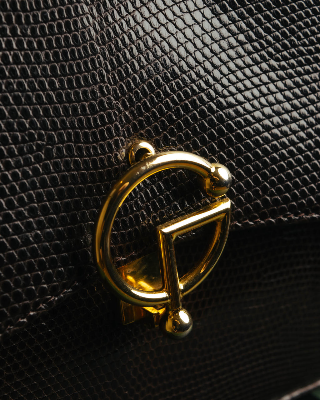 -SPECIAL- “GUCCI” 70’s-80’s lizard embossed flap shoulder bag