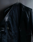 "GUCCI" Box silhouette calf leather tailored jacket