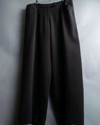 "GIORGIO ARMANI" Soft texture  brown wide slacks