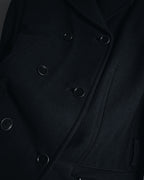 "PRADA" 90’s-00’s Minimal double-breasted wool jacket