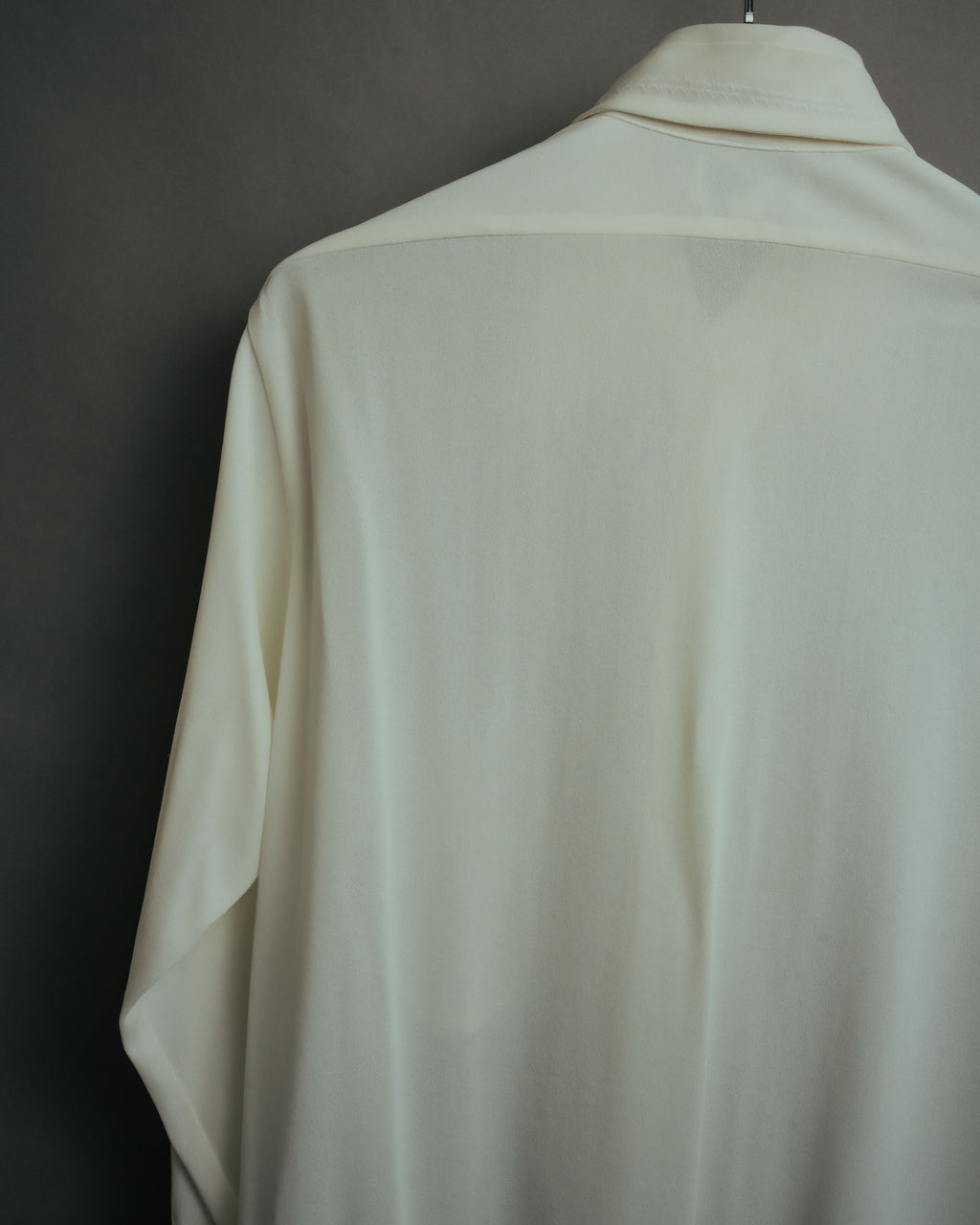 -MOOD Vintage Collections- 70’s-80’s Sheer stripe long point collar shirt