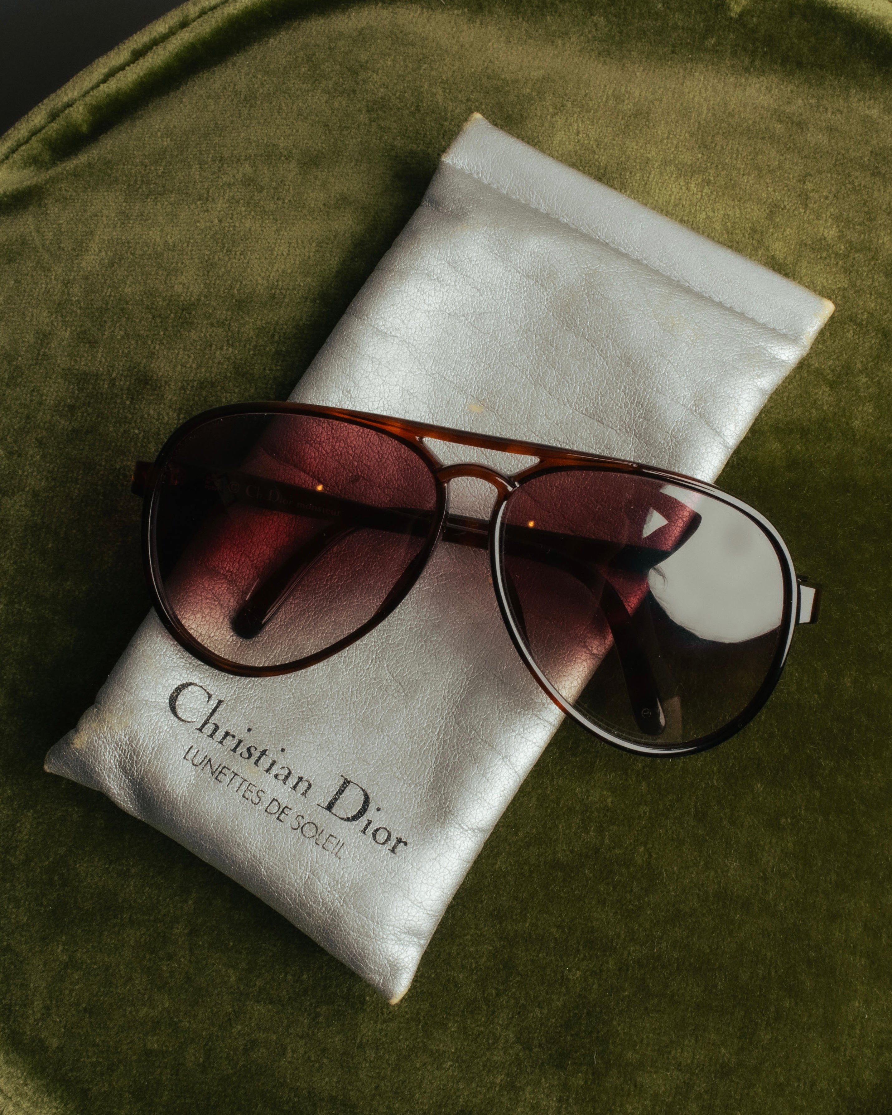“Christian Dior” 70’s-80’s Tortoiseshell aviator sunglasses