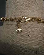 “Christian Dior” 90’s Crystal knot rope necklace