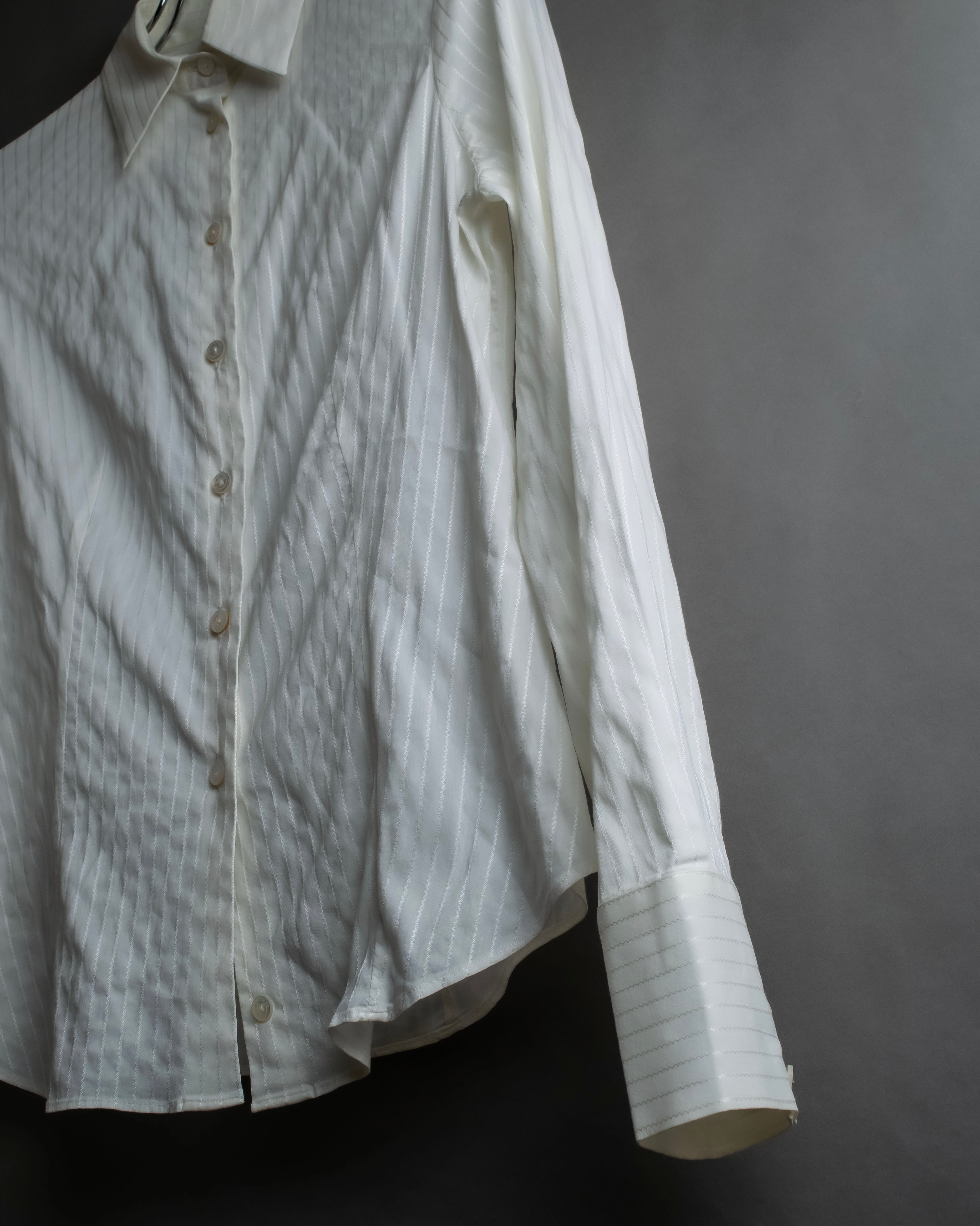 "GIORGIO ARMANI" Delicate striped white shirt