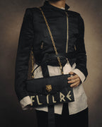 -SPECIAL- “GUCCI” Michele period Punk tiger head leather shoulder bag