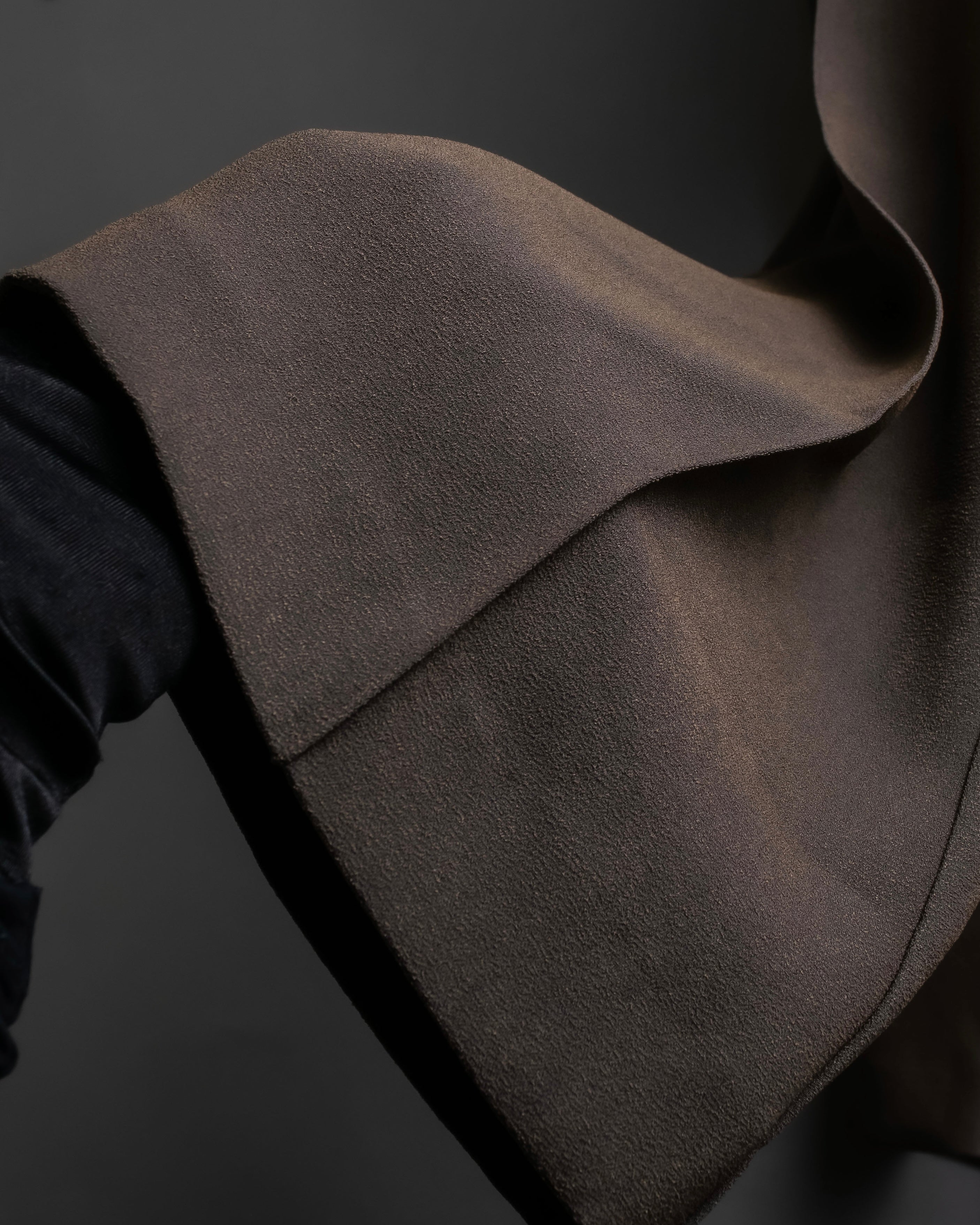 "SHIZUKA KOMURO" Dark brown color easy waist slacks