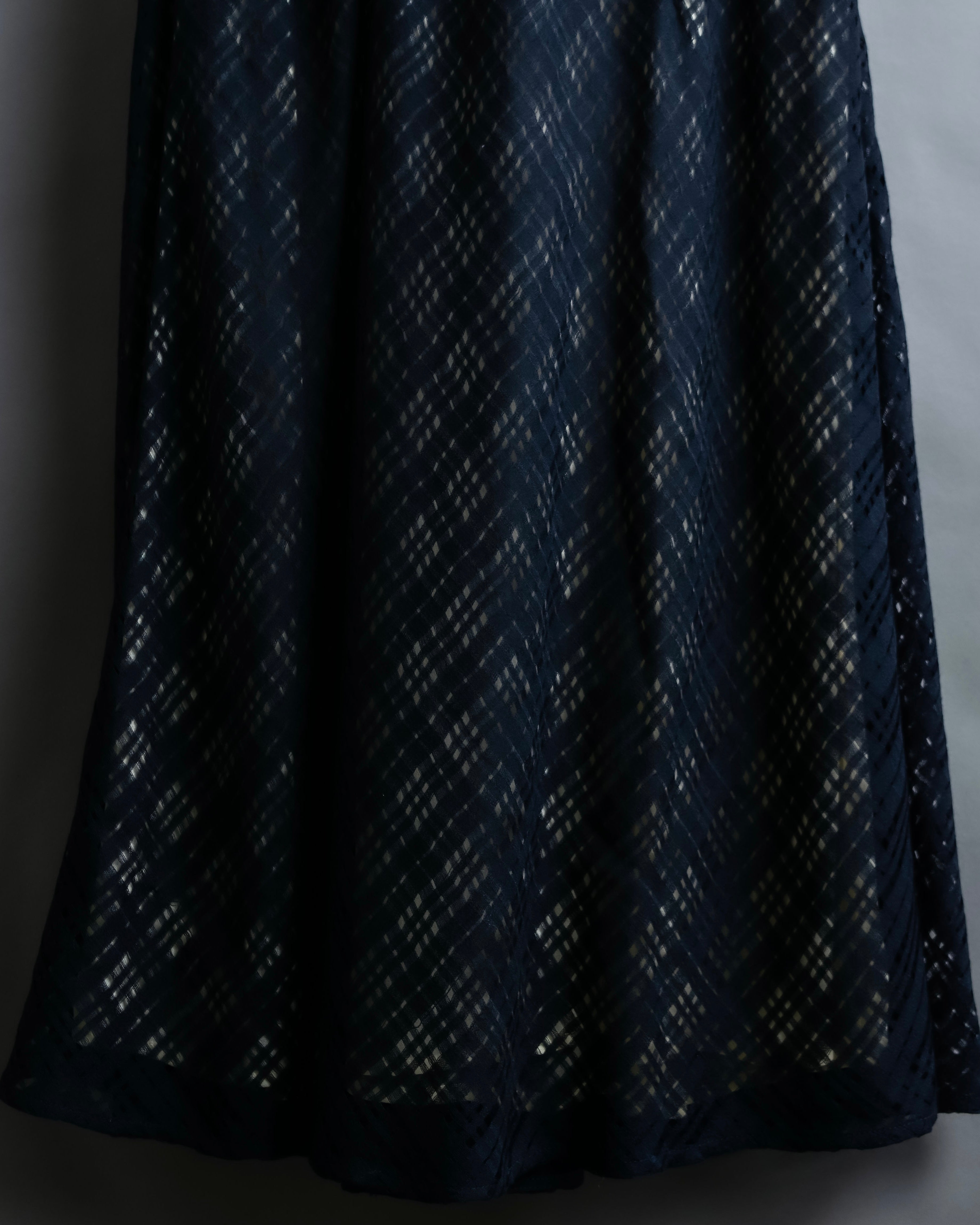 "FENDI" Embroidered check maxi onepiece