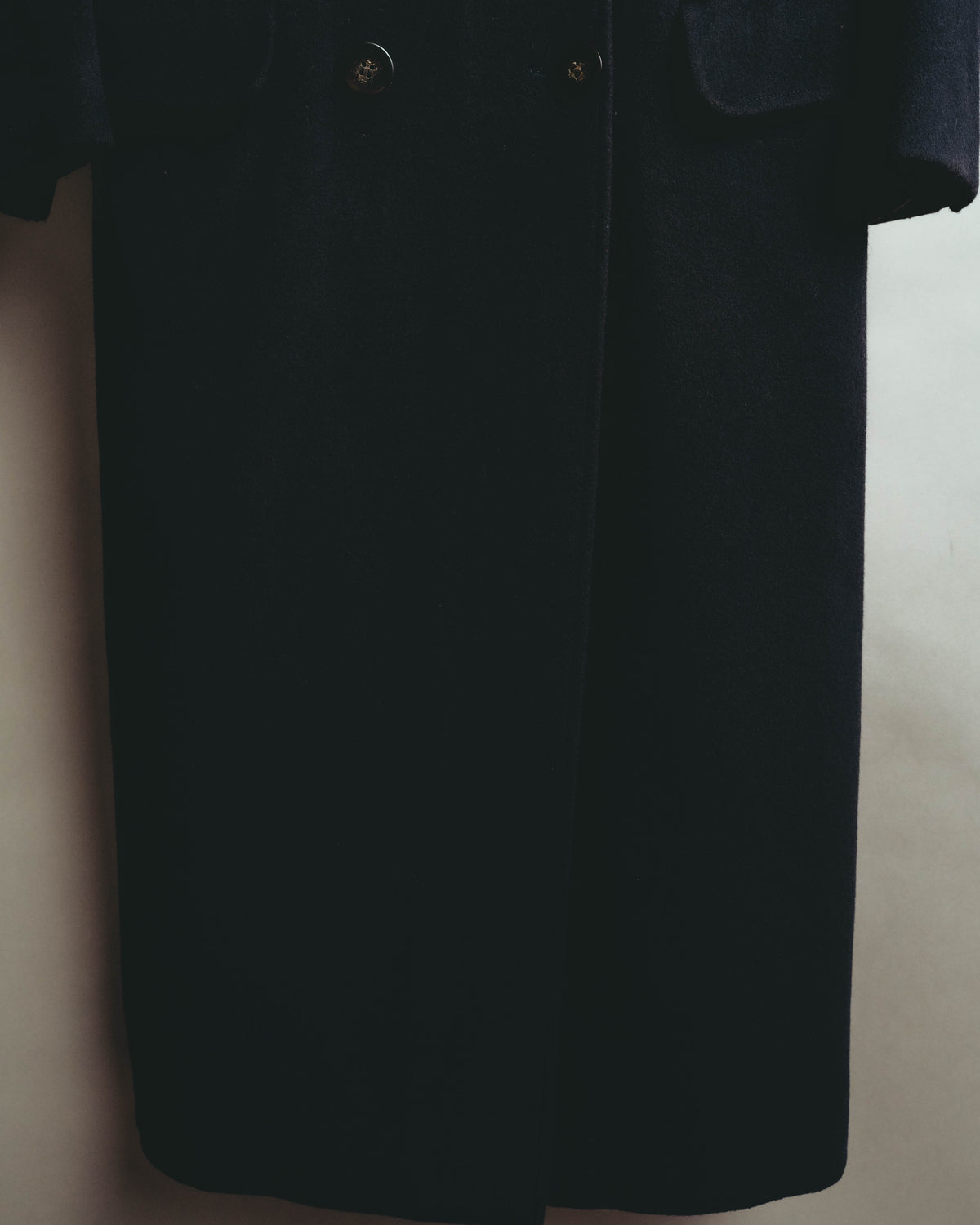 "Burberrys" 80's Classic double breasted wool cashmere maxi coat