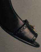 “GUCCI” 90’s-00’s Horsebit open toe pumps