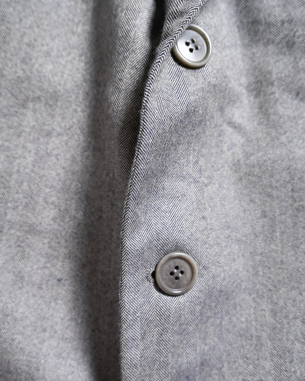 GIORGIO ARMANI/ Pure Cashmere Herringbone Oversized Tailored Jacket Gray