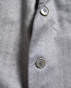 GIORGIO ARMANI/ Pure Cashmere Herringbone Oversized Tailored Jacket Gray