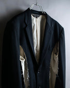 "COMME des GARCONS HOMME PLUS" 17AW Cutting design belted tailored jacket