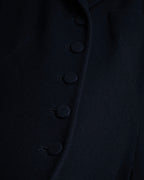 -SPECIAL- "JEAN PAUL GAULTIER"
 90's-00's Waist shape A-line silhouette black color super long coat