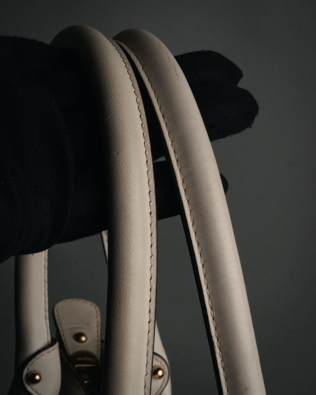 “Salvatore Ferragamo” 2010’s canvas and leather gancini tote bag