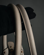 “Salvatore Ferragamo” 2010’s canvas and leather gancini tote bag