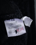 “Yves Saint Laurent” 90’s Textured diamond pattern cardigan