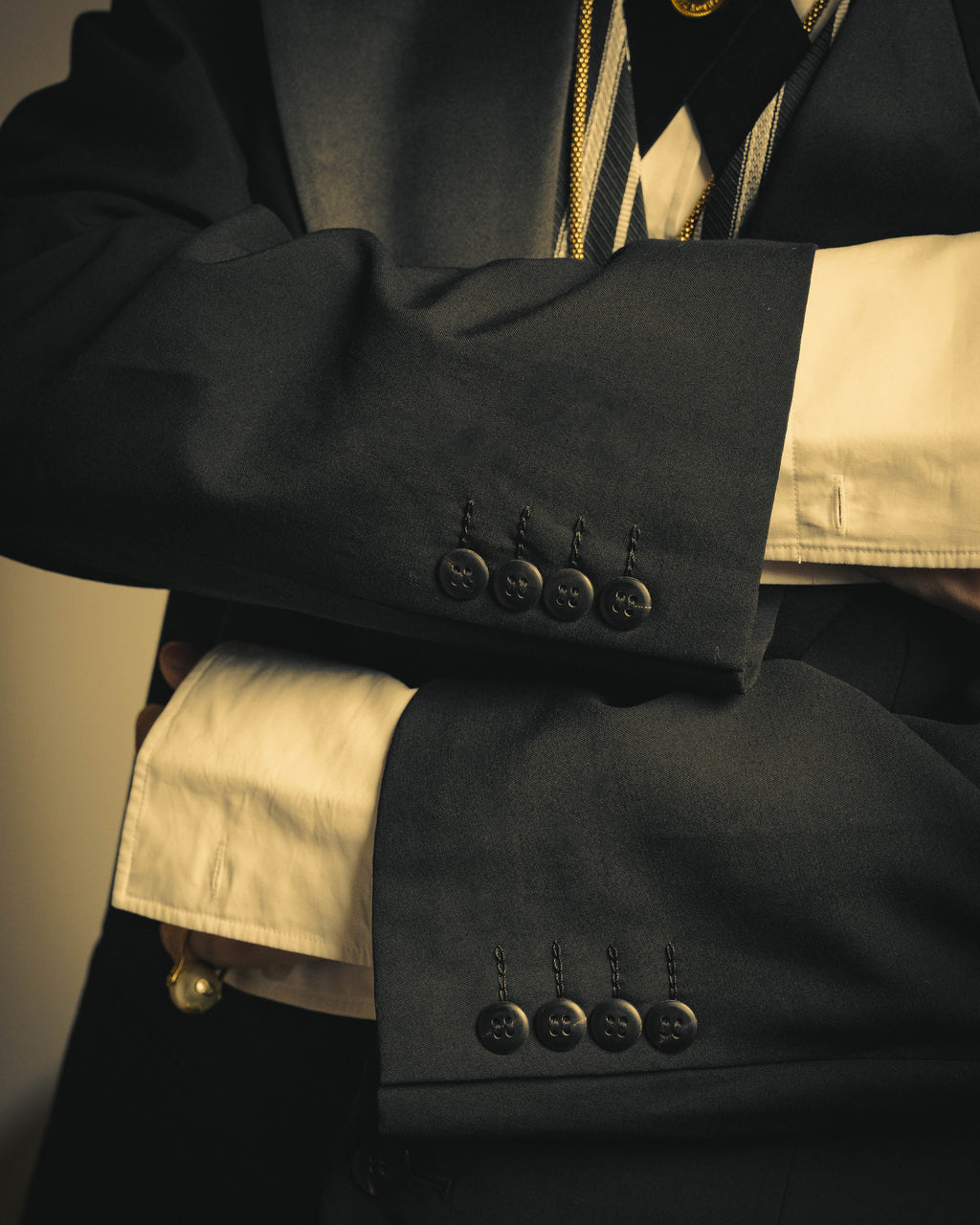 -SPECIAL- “Christian Dior MONSIEUR” 80’s-90’s satin peak-lapel tuxedo jacket