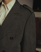 “GUCCI” Late 90’s-early 00’s military double breasted wool coat