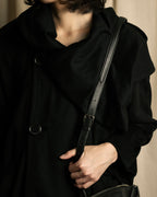 "JIL SANDER" Hill model gently curved leather shoulder bag