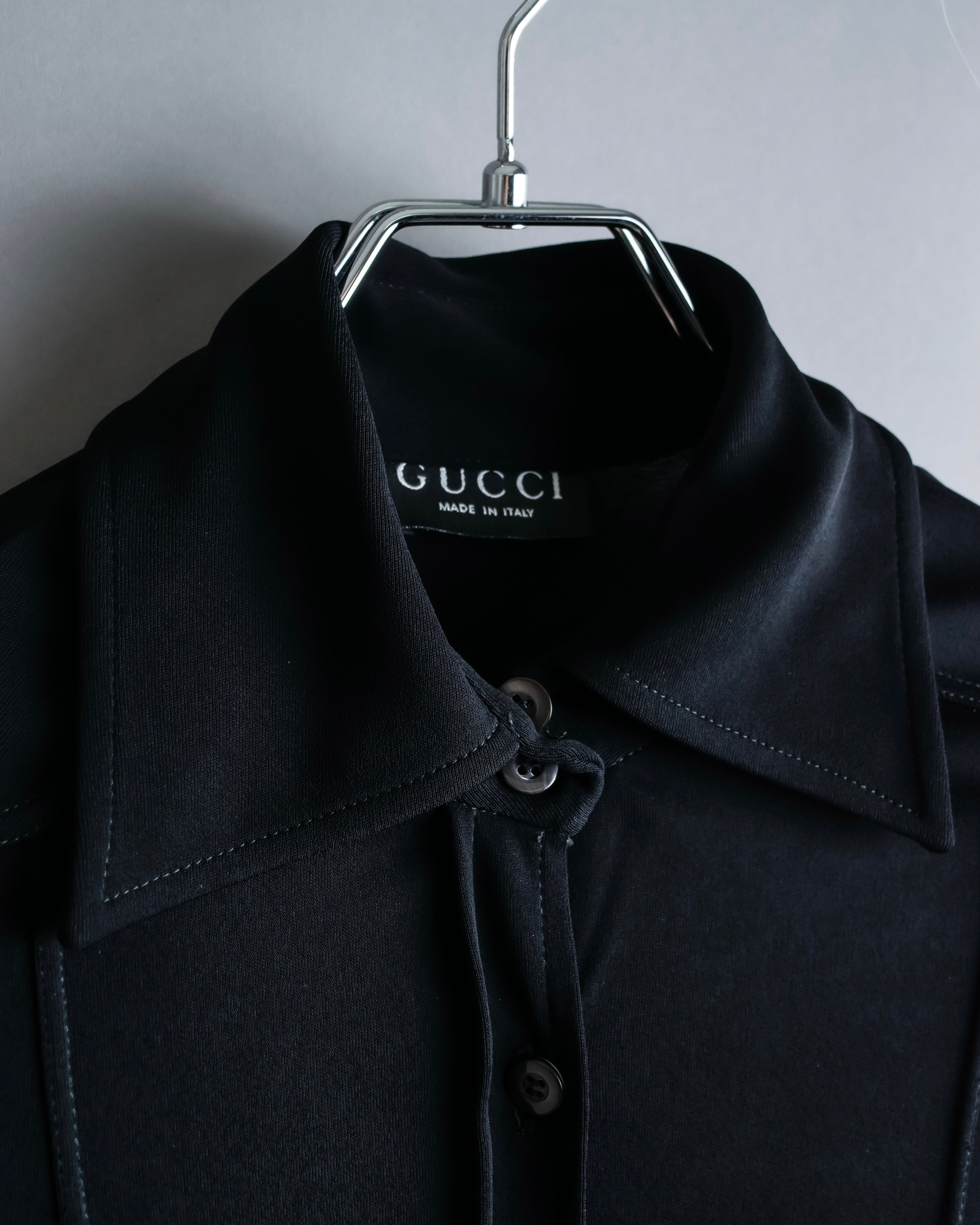 "GUCCI" Drawstring design pintuck long shirt