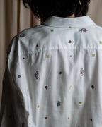 "GUCCI" Michele period iconic motif embroidered shirt