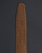 "HERMES" Chaine d'Ancre motif buckle leather belt