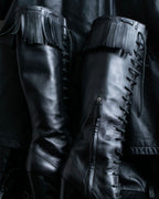 "TOM FORD" Fringe detail western long boots